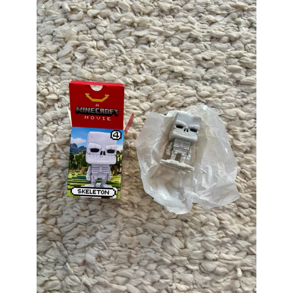 McDonald's Minecraft Skeleton Action Figure One Size White Gray
